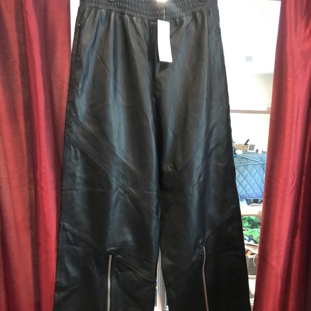French Connection leather pants - Picture 2 of 9